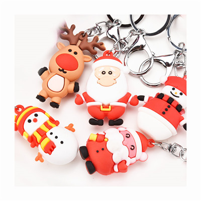 Christmas ornaments pendant pvc keychains (5)