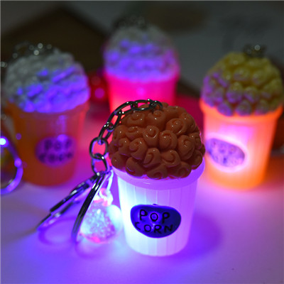 Creative personality cute LED lighted car keychain (1)