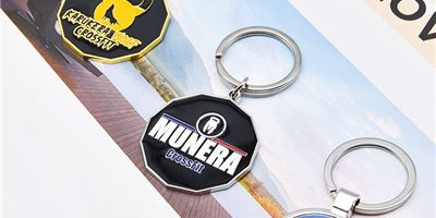 Good price design two sides enmal keychain (2)