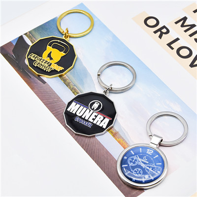 Good price design two sides enmal keychain (2)