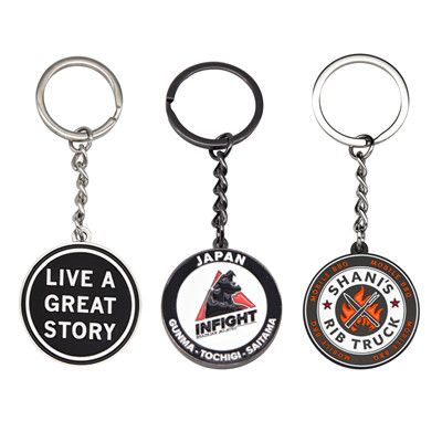 Wholesale personal gold silver enamel metal keychains (1)