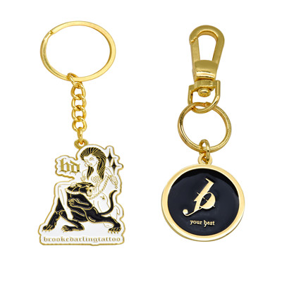 Wholesale personal gold silver enamel metal keychains | keychain ...