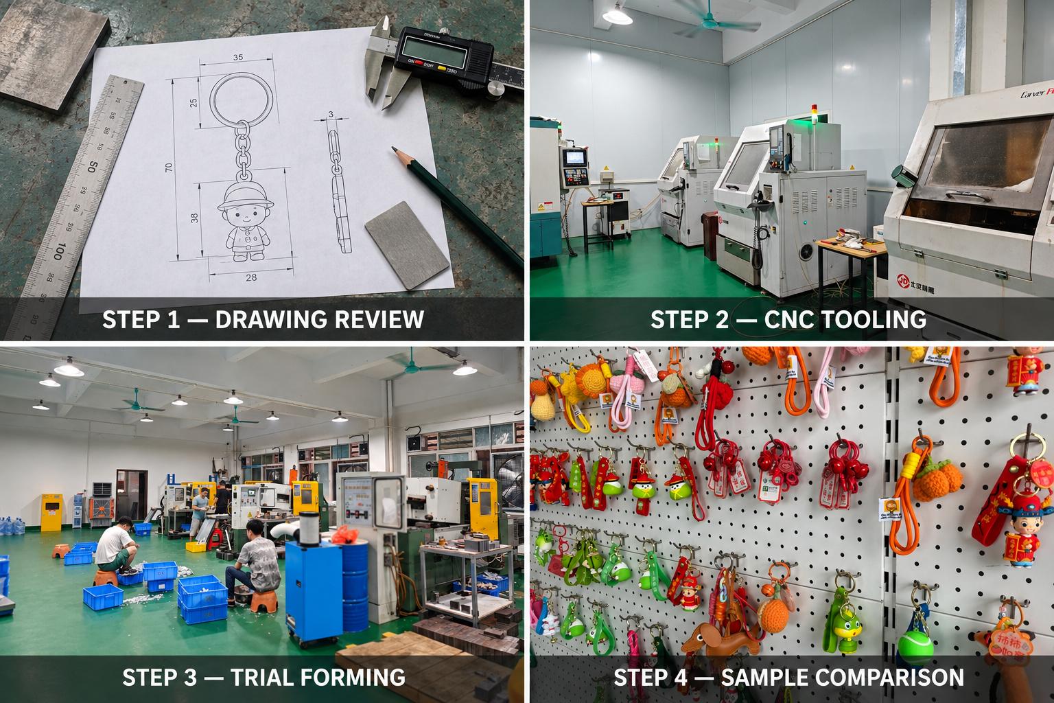 Custom keychain mold and tooling development