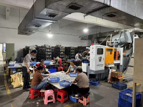 Keychain Injection Molding and Parts Sorting