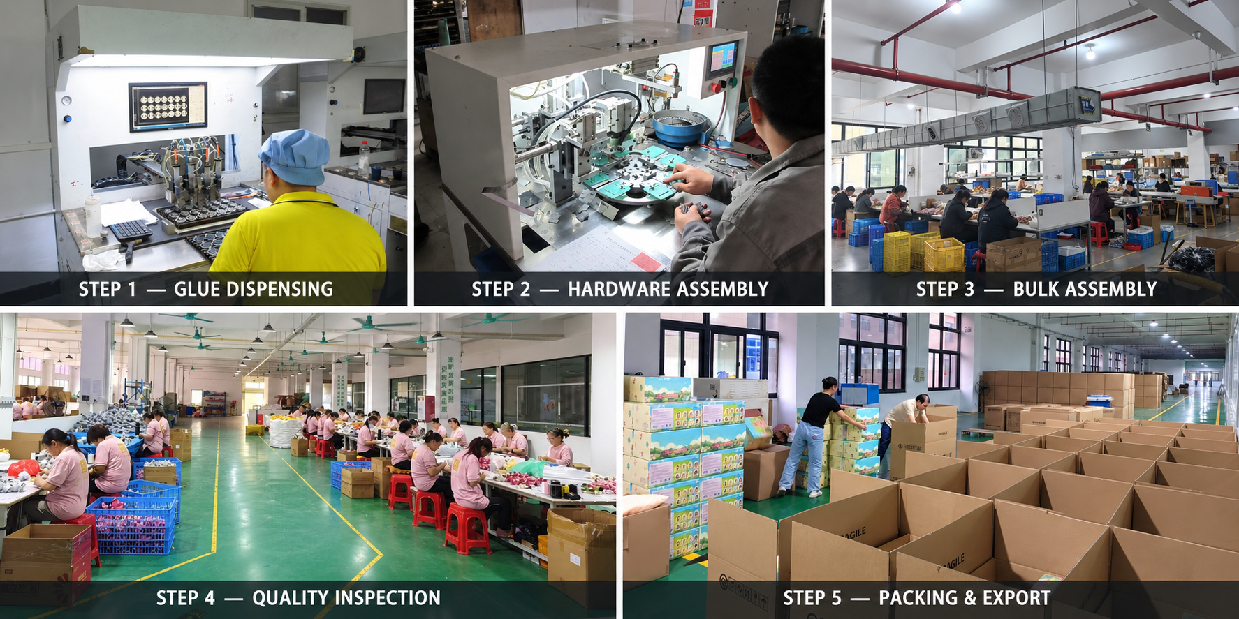 Keychain assembly, inspection and export packing process