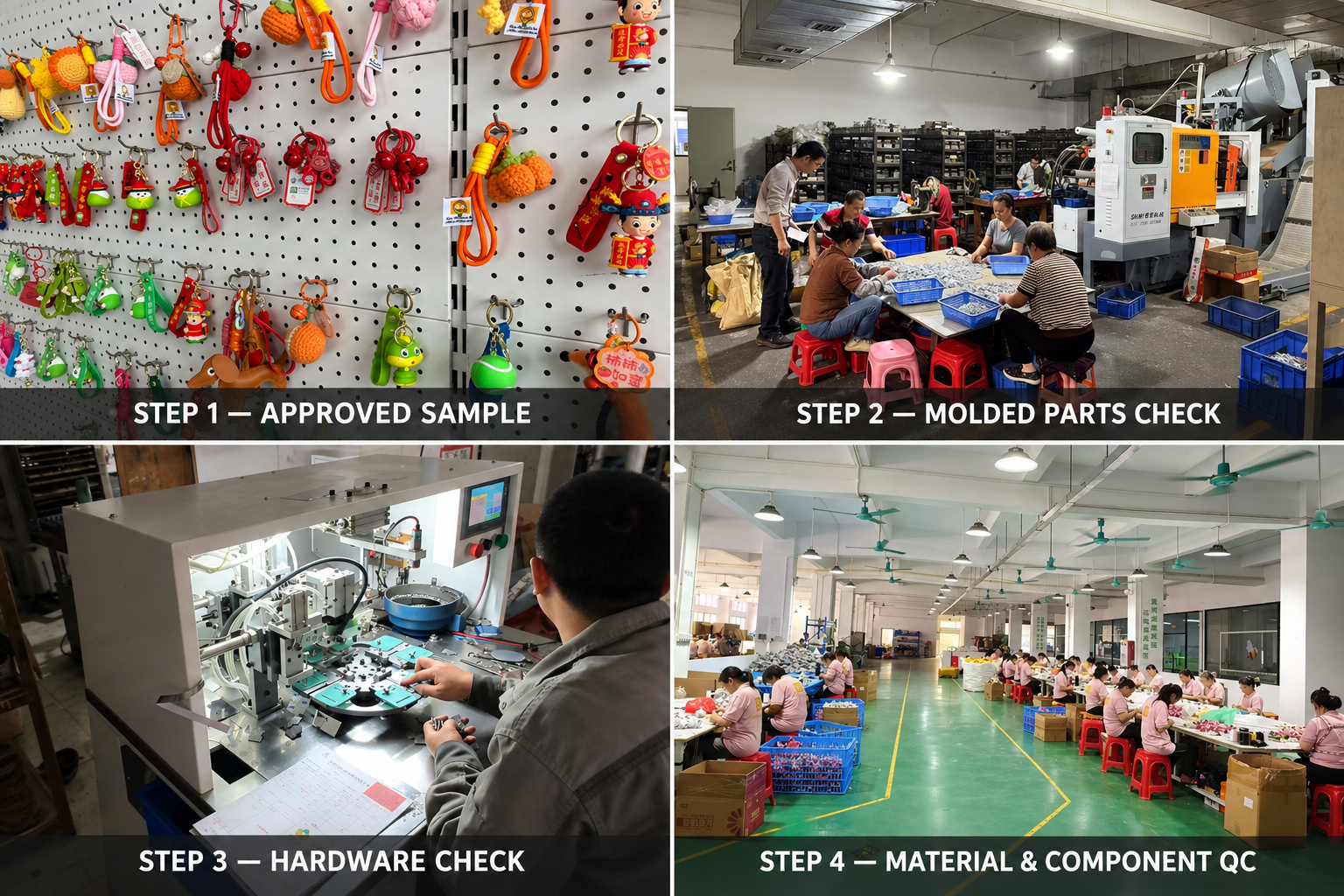 Keychain material and component quality checks