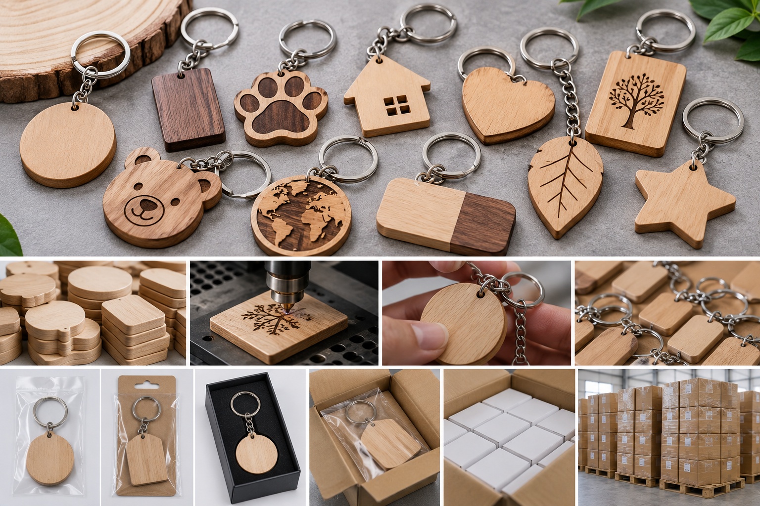 Wooden Keychain